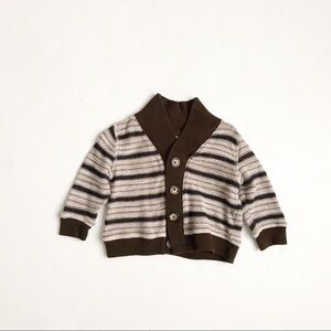 Joe Fresh brow striped cardigan EUC 6-12 months